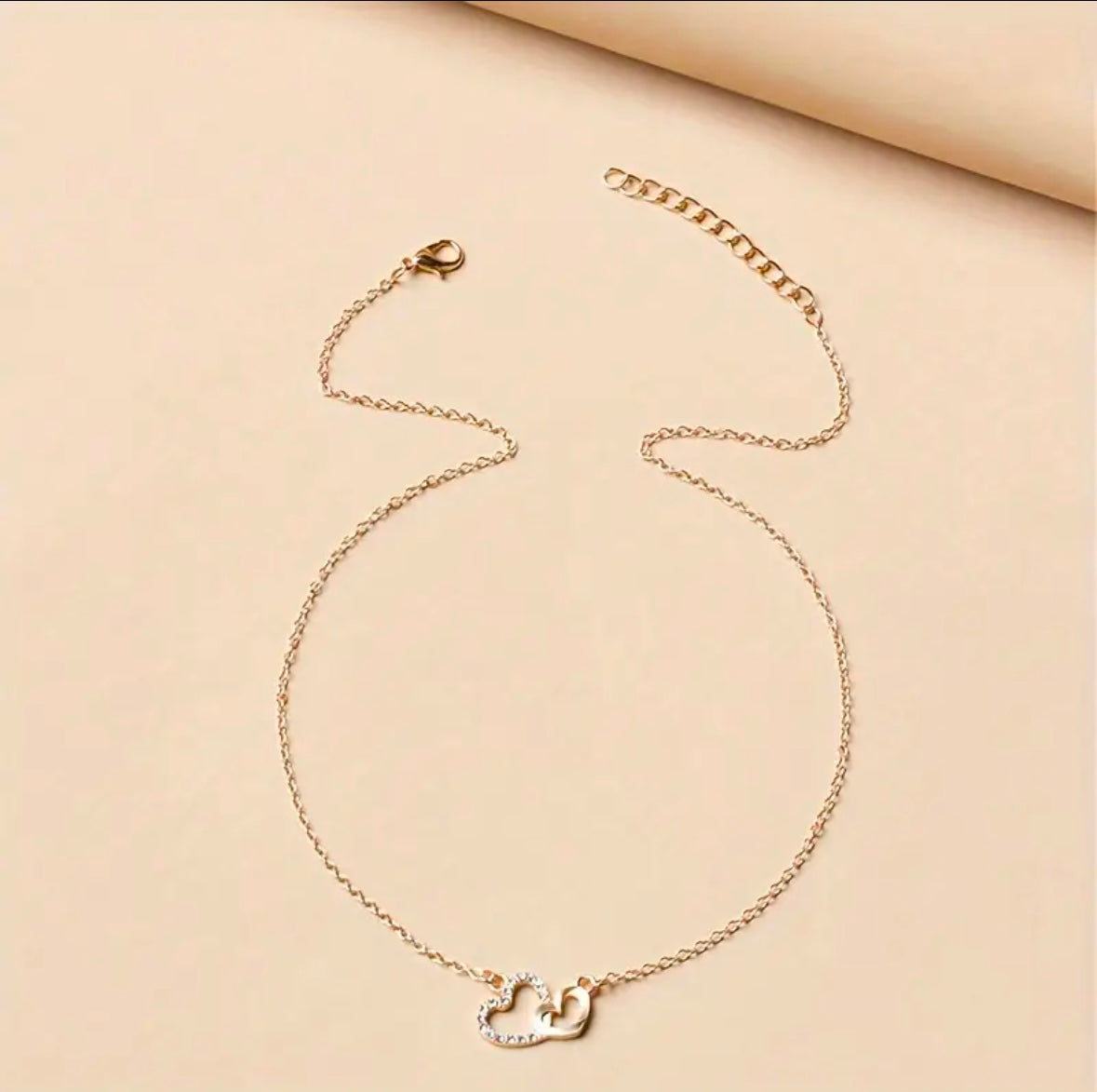 Collier Pendentif Cœur en Strass pour Femme